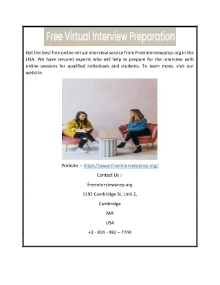 Free Online Interview Preparation In USA | Freeinterviewprep.org