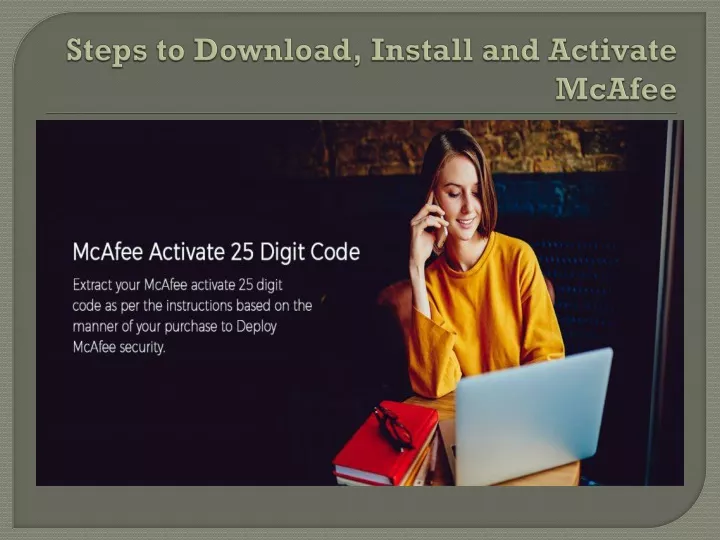 steps to download install and activate mcafee