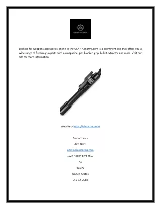 looking for weapons accessories online
