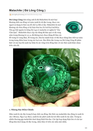 malachite l ng c ng
