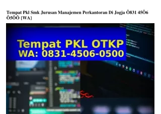 tempat pkl smk jurusan manajemen perkantoran