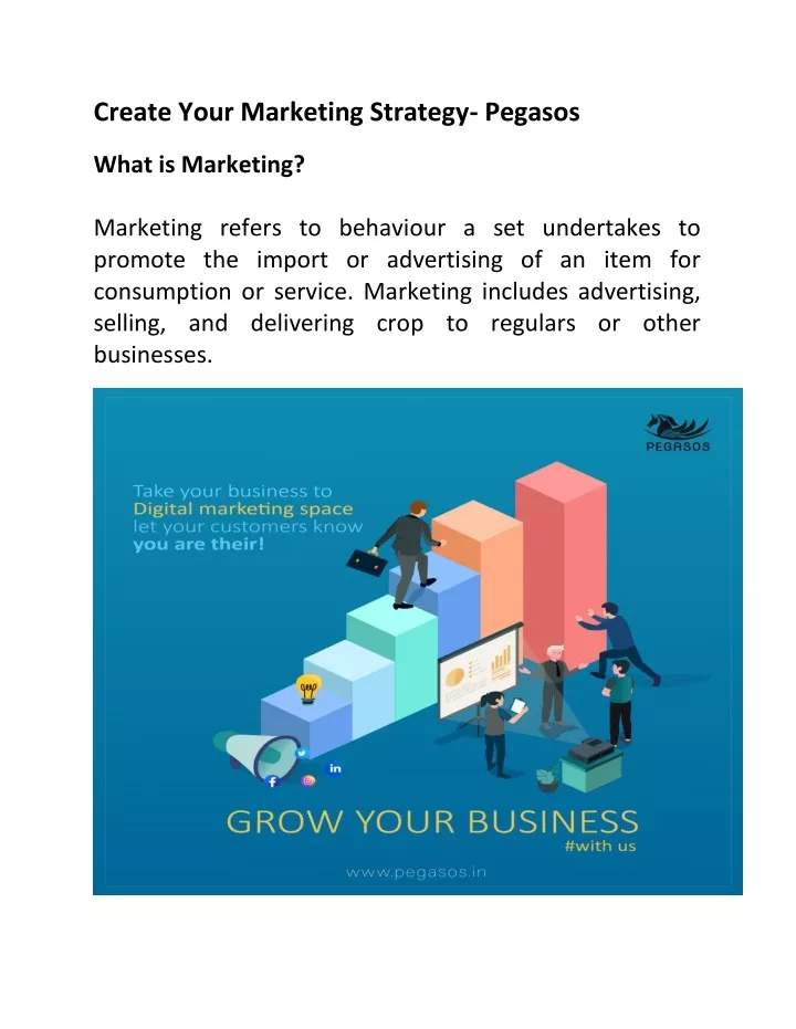 create your marketing strategy pegasos what
