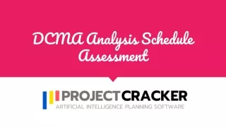 DCMA Analysis Schedule Assessment