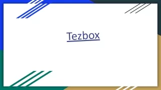 Tezbox Web Wallet