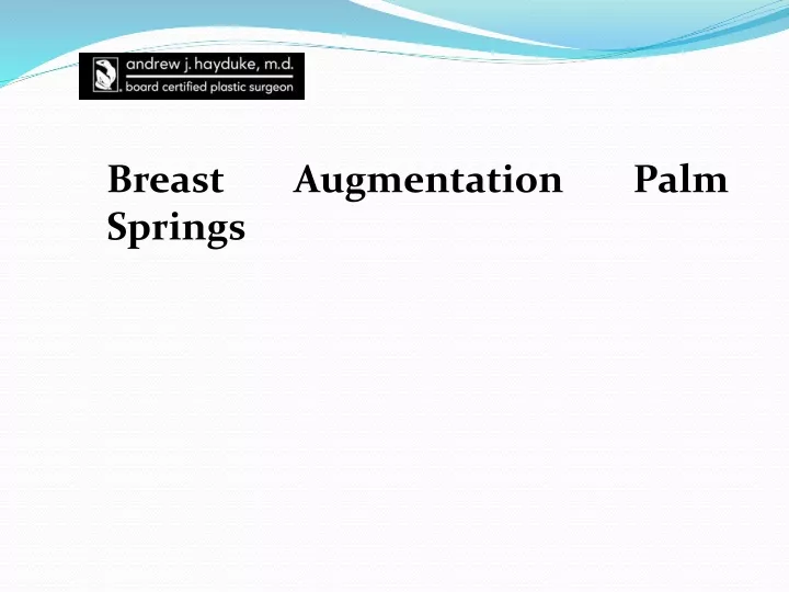breast augmentation palm springs