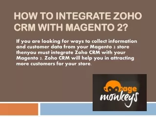 How to integrate Zoho CRM with Magento 2