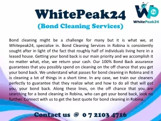 Bond Cleaning Services in Robina