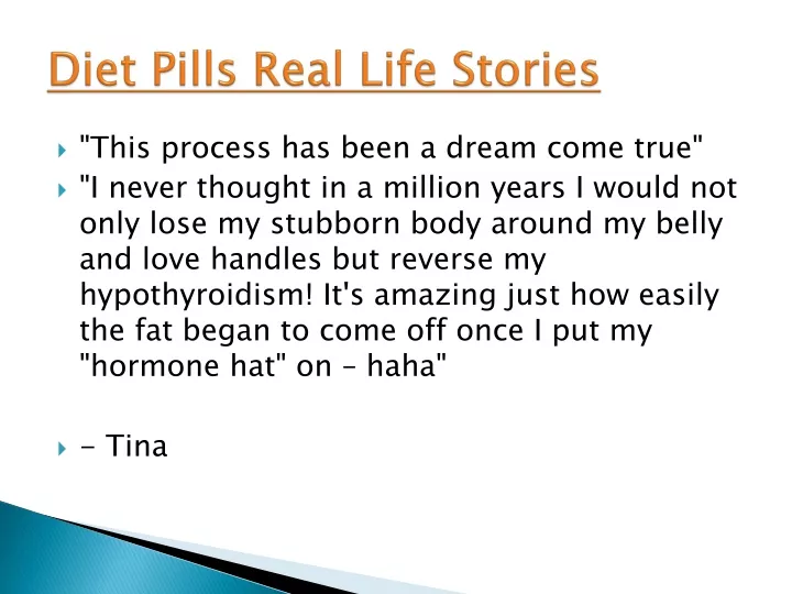 diet pills real life stories