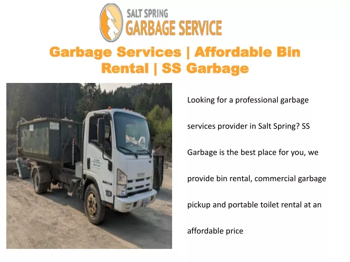 garbage services affordable bin rental ss garbage