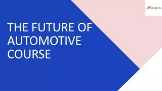 the future of automotive course