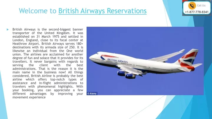 welcome to british airways reservations