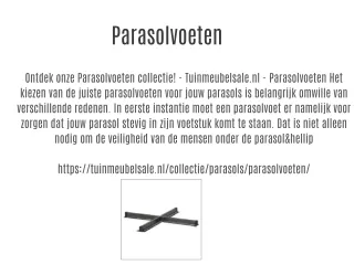 Parasolvoeten