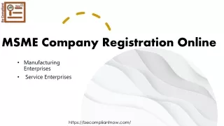 msme company registration online