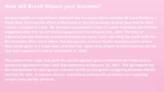 how will brexit impact your business