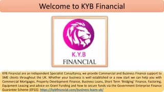 welcome to kyb financial