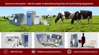 Everest Instruments - World Leader in Manufacturing Dairy & Food Testing Equipment