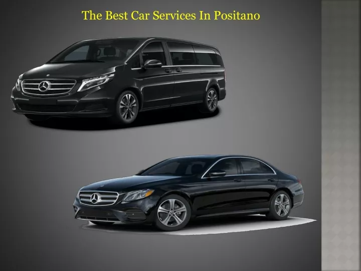the best car services in positano