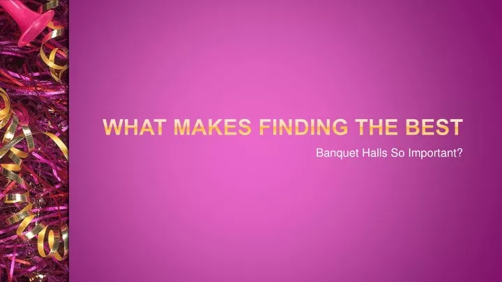 what makes finding the best