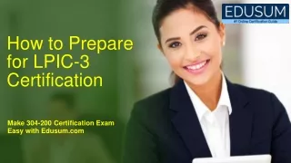 how to prepare for lpic 3 certification