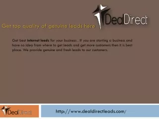 get top quality of genuine leads here