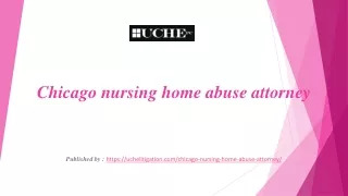 Chicago nursing home abuse attorney