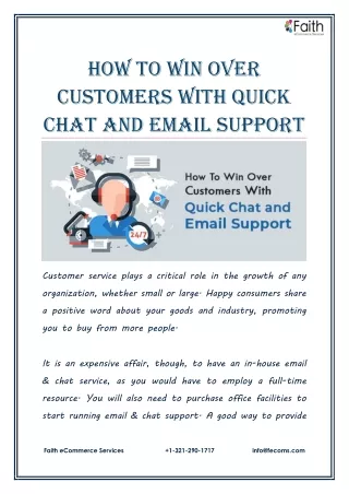 How To Win Over Customers With Quick Chat And Email Support
