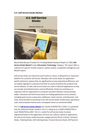 u s self service kiosks market