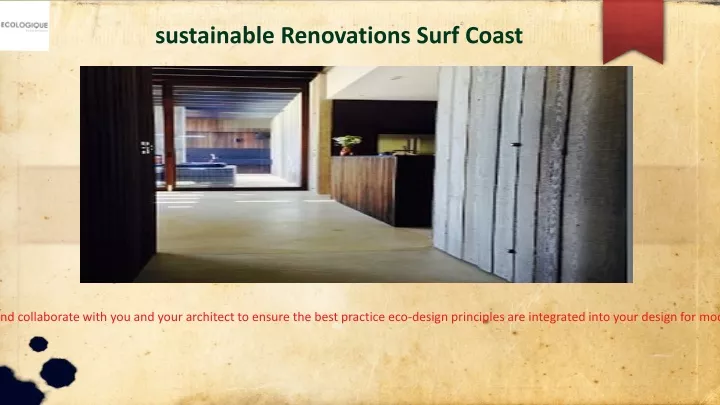 sustainable renovations surf coast