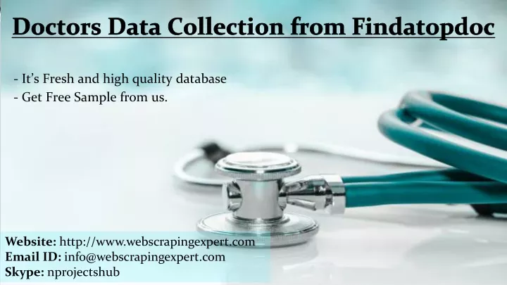 doctors data collection from findatopdoc
