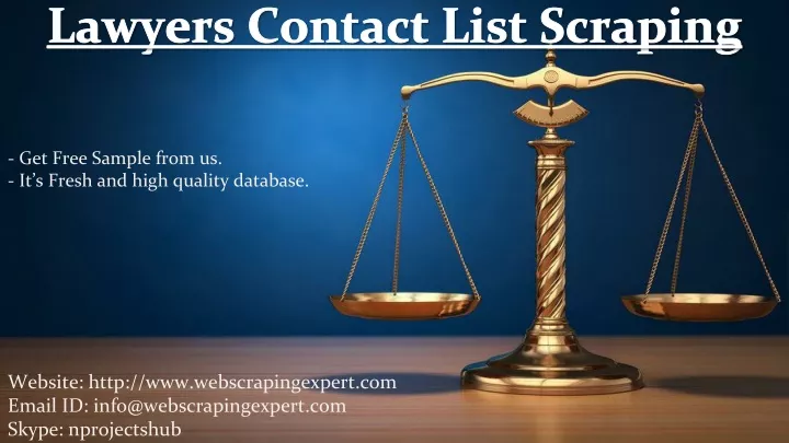 lawyers contact list scraping