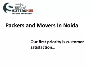 Best packers and Movers Services Available in Noida