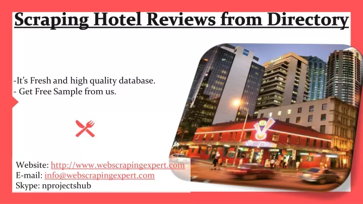 scraping hotel reviews from directory