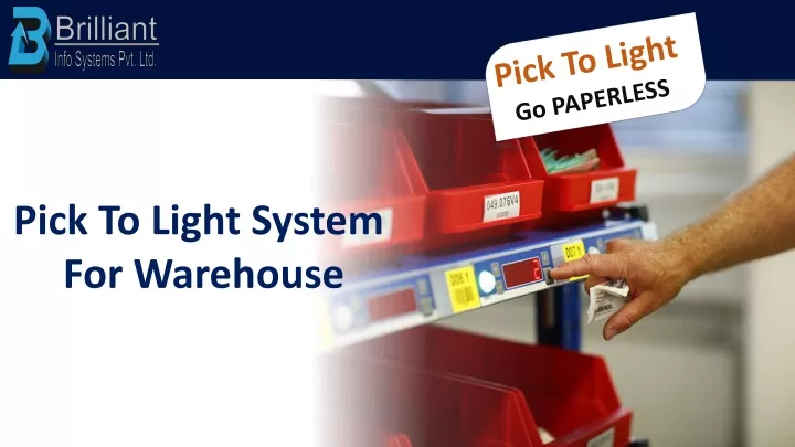 pick to light system for warehouse