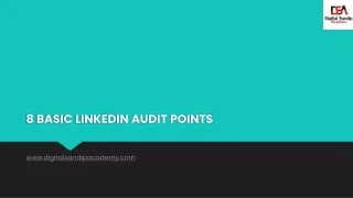 Linkedin Audit Points