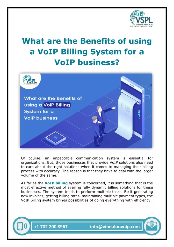 what are the benefits of using a voip billing