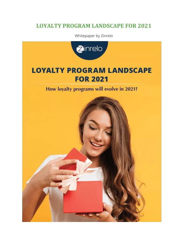 loyalty program landscape for 2021