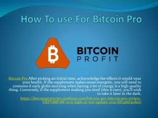 Bitcoin Pro - Result, Reviews, Benefits