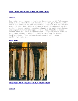 what fits the best when travelling