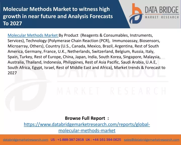 molecular methods market to witness high growth