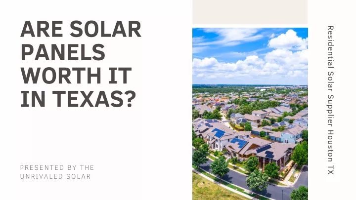 are solar panels worth it in texas