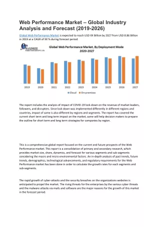 web performance market global industry analysis