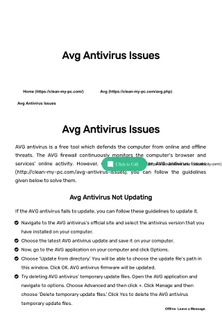 avg antivirus issues