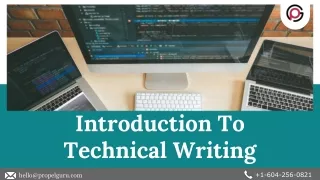 Introduction To Technical Writing