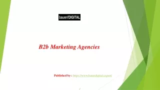 b2b marketing agencies