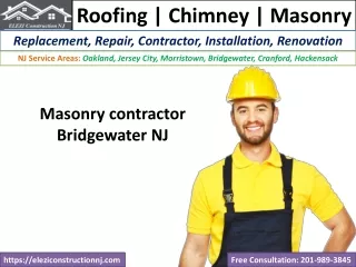 Masonry contractor Bridgewater NJ