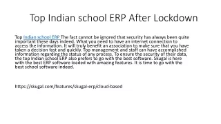 top indian school erp after lockdown