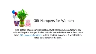 Gift Hampers for Women