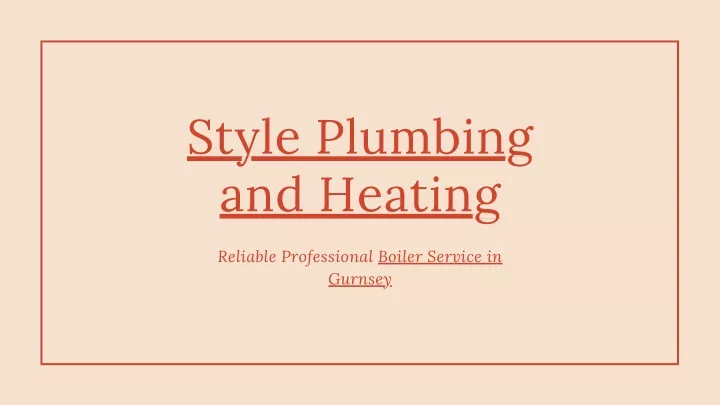 style plumbing and heating