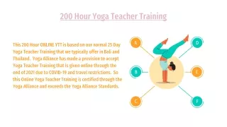 200 Hour Yoga Teacher Training - Road to Retreats