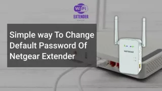 Netgear Extender Default Password | How To Change It?